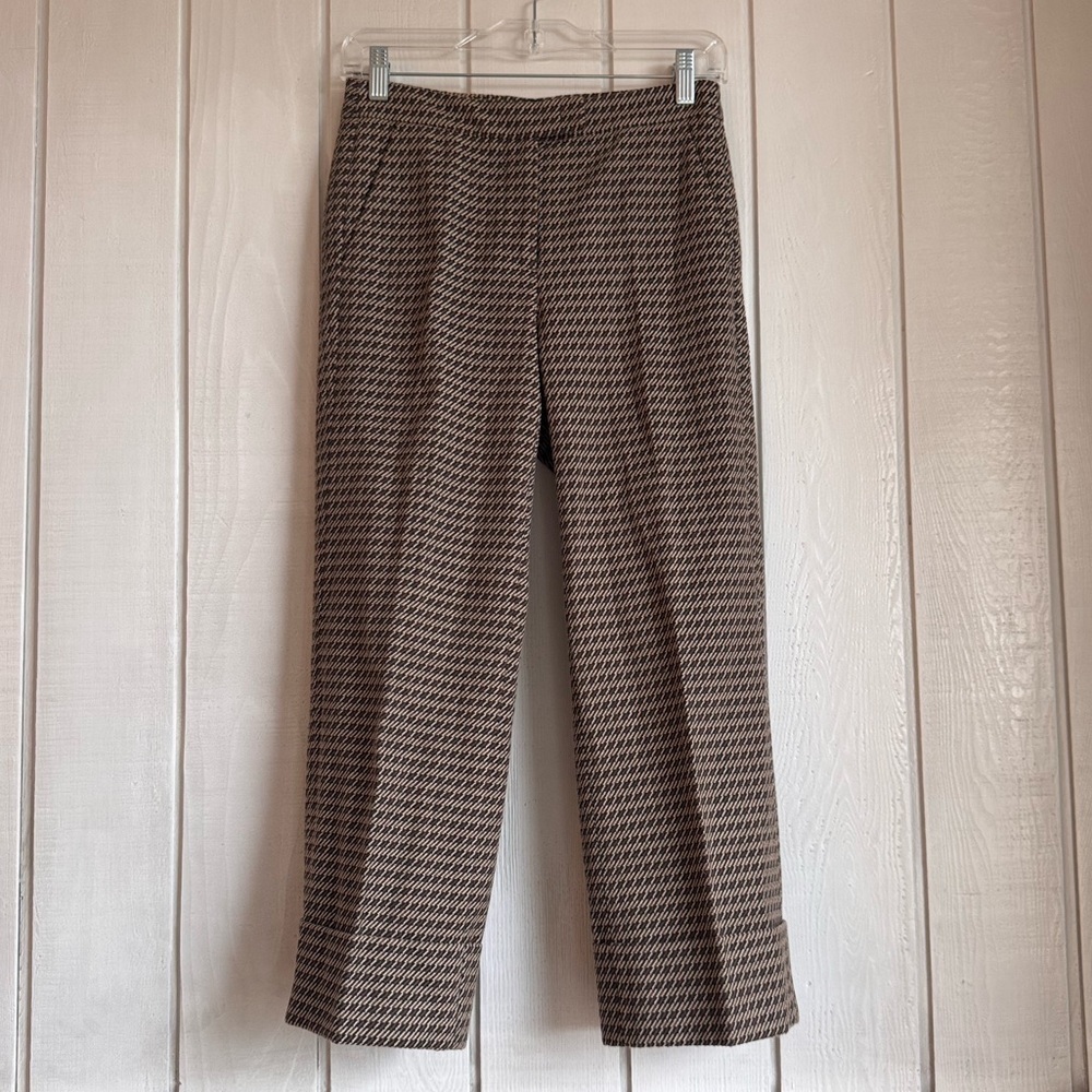 Seventy Venezia Houndstooth Cropped Trousers